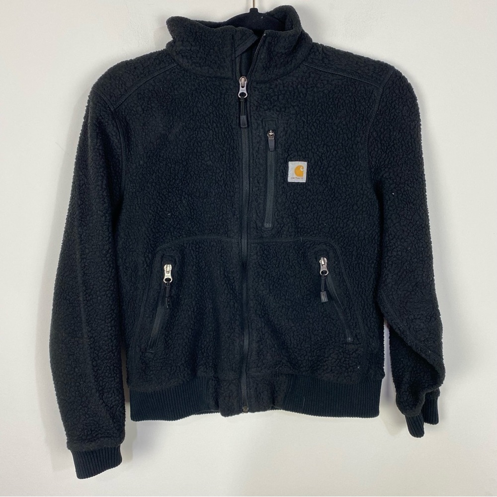 Carhartt black full zip sherpa jacket winter